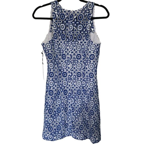 BB Dakota Women's Charise Blues Embroidered Lace Overlay Dress Size 2 - Picture 2 of 10